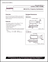 LC7215FM datasheet: MW/LW PLL frequency synthesizer LC7215FM