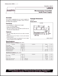 LA5616 datasheet: Audio power supply LA5616