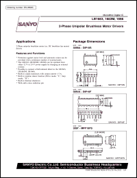 LB1663 datasheet: 2-phase unipolar brushless motor driver LB1663