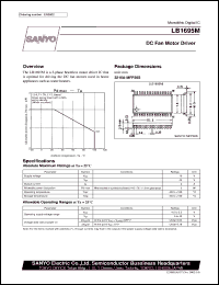 LB1695M datasheet: DC fan motor driver LB1695M