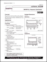 LC72131M datasheet: AM/FM PLL frequency synthesizer LC72131M