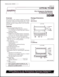 LC72146 datasheet: PLL frequency synthesizer for electronic tuning LC72146