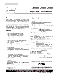 LC72358N datasheet: Single-chip PLL microcontroller LC72358N