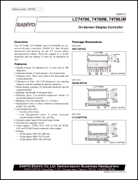 LC74786 datasheet: On-screen display controller LC74786