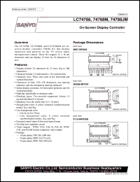 LC74788 datasheet: On-screen display controller LC74788