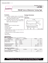 LA1265 datasheet: FM/AM tuner of electronic tuning type LA1265