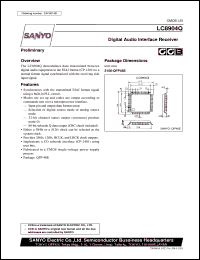 LC8904Q datasheet: Digital audio interface receiver LC8904Q