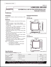 LC895125Q datasheet: CD-ROM driver with on-chip SCSI interface and subcode function LC895125Q