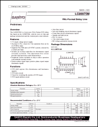 LC89975M datasheet: PAL-format delay line LC89975M