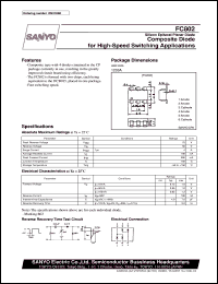 FC802 datasheet: Silicon epitaxial planar type, composite diode for high-speed switching application FC802