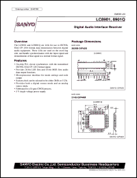 LC8901Q datasheet: Digital audio interface receiver LC8901Q