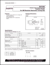 SVC342 datasheet: Varactor diode for AM receiver electronic tuning SVC342