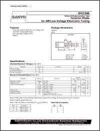 SVC346 datasheet: Varactor diode for AM low-voltage electronic tuning SVC346