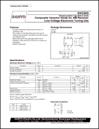 SVC353 datasheet: Composite varactor diode for AM low-voltage electronic tuning SVC353