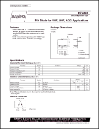 1SV234 datasheet: PIN diode for VHF, UHF, AGC use 1SV234