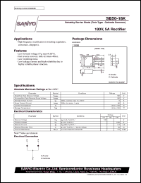 SB50-18K datasheet: Schottky barrier diode, 180V/5A rectifier SB50-18K
