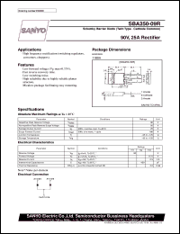 SBA250-09R datasheet: Schottky barrier diode, 90V/25A rectifier SBA250-09R