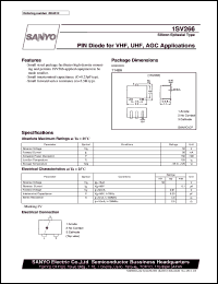 1SV266 datasheet: PIN diode for VHF, UHF, AGC application 1SV266