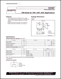 1SV267 datasheet: PIN diode for VHF, UHF, AGC application 1SV267