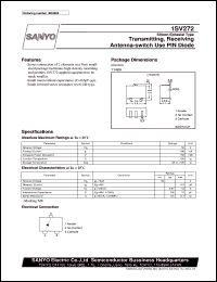 1SV272 datasheet: PIN diode for transmitting, receiving antenna-switch use 1SV272