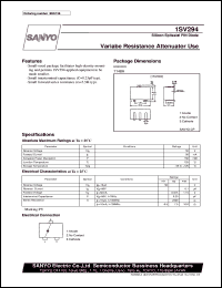 1SV294 datasheet: PIN diode for variable resistance attenuator use 1SV294