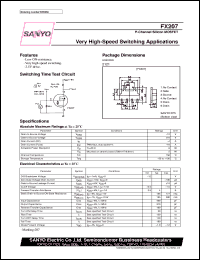 FX207 datasheet: P-channel silicon MOSFET, ultrahigh-speed switching application FX207