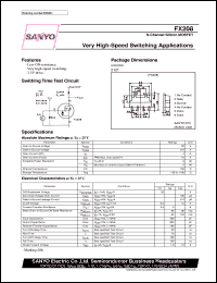 FX208 datasheet: N-channel silicon MOSFET, ultrahigh-speed switching application FX208