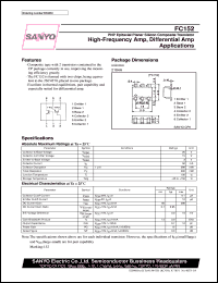 FC152 datasheet: NPN epitaxial planar silicon composite transistor, driver application FC152