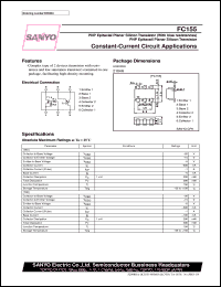 FC155 datasheet: PNP epitaxial planar silicon composite transistor, constant-current circuit application FC155