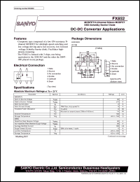 FX852 datasheet: N-channel silicon MOSFET + schottky barrier diode, DC-DC convertor application FX852