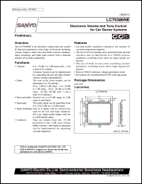 LC75386NE datasheet: Electronic volume and tone control LC75386NE