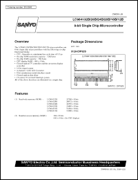 LC864124B datasheet: 8-bit single chip microcontroller LC864124B