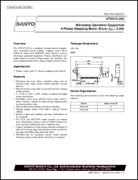 STK672-050 datasheet: Microstep operation-supported 4-phase stepping motor driver STK672-050