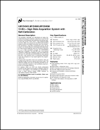 LM12H458MWG/883 datasheet: 12-Bit Plus Sign Data Acquisition System with Self-Calibration LM12H458MWG/883