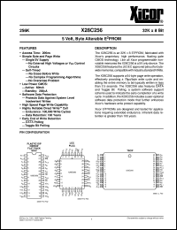 X28C256PI-25 datasheet: 256K (32K x 8bit) 5 volt, byte alterable E2PROM X28C256PI-25