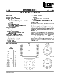 X28C512D-90 datasheet: 512K (64K x 8bit) 5 volt, byte alterable E2PROM X28C512D-90