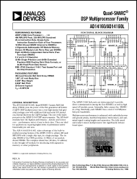 AD14160 datasheet: 480-MFLOP, Quad DSP, 5v, CBGA Package AD14160