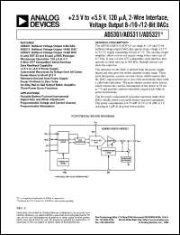 AD5311 datasheet: 2.5 V to 5.5 V, 120 µA, 2 Wire Interface, Voltage Output 10-Bit DAC in SOT-23 and MicroSOIC Packages AD5311