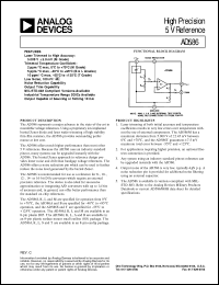 AD586 datasheet: High Precision 5 V Reference AD586