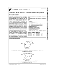 LM140LAH-15 datasheet: Series 3-Terminal Positive Regulators LM140LAH-15