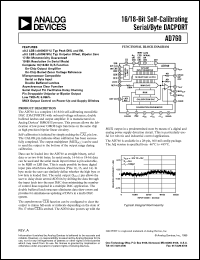 AD760 datasheet: 16/18-Bit Self-Calibrating Serial/Byte DACPORT AD760