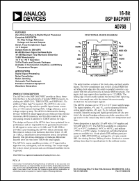 AD766 datasheet: 16-bit current-steering DAC, voltage reference, and a voltage output op amp AD766