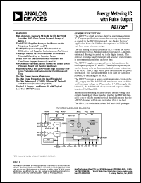 AD7755 datasheet: Energy Metering IC with Pulse Output AD7755