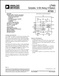 AD7868 datasheet: CMOS, Complete 12-Bit Analog I/O System AD7868