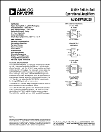 AD8529 datasheet: 8 MHz Rail-to-Rail Operational Amplifier AD8529