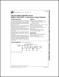 LM1575WG5.0-MPR datasheet: SIMPLE SWITCHER 1A Step-Down Voltage Regulator LM1575WG5.0-MPR