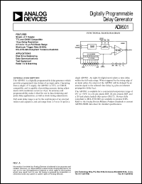 AD9501 datasheet: Digitally Programmable Delay Generator AD9501