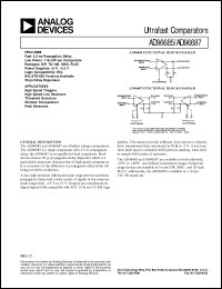 AD96685 datasheet: Ultra Fast ECL Comparator AD96685