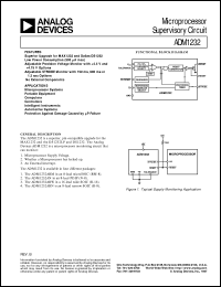 ADM1232 datasheet: Microprocessor Supervisory Circuit ADM1232