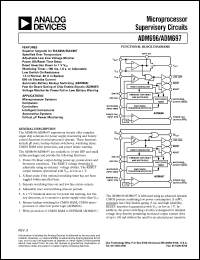 ADM697 datasheet: Microprocessor Supervisory Circuits ADM697